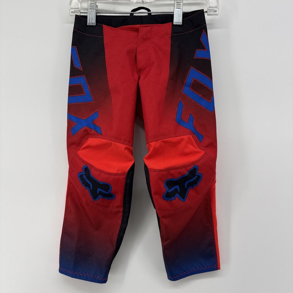 GENUINE FOX RACING 180 Shield TOXSYK PANTS FLO RED KIDS 4 MX BMX ATV B2